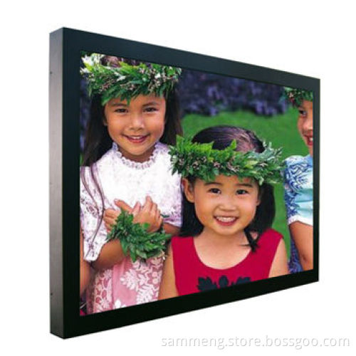 98" UHD wall mount 500cd/m2 brightness LED backlight advertising signage for airport/museum/bank